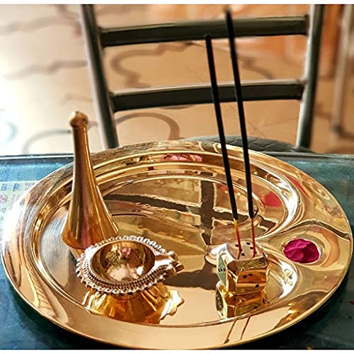 Pure Brass Pooja thali Set